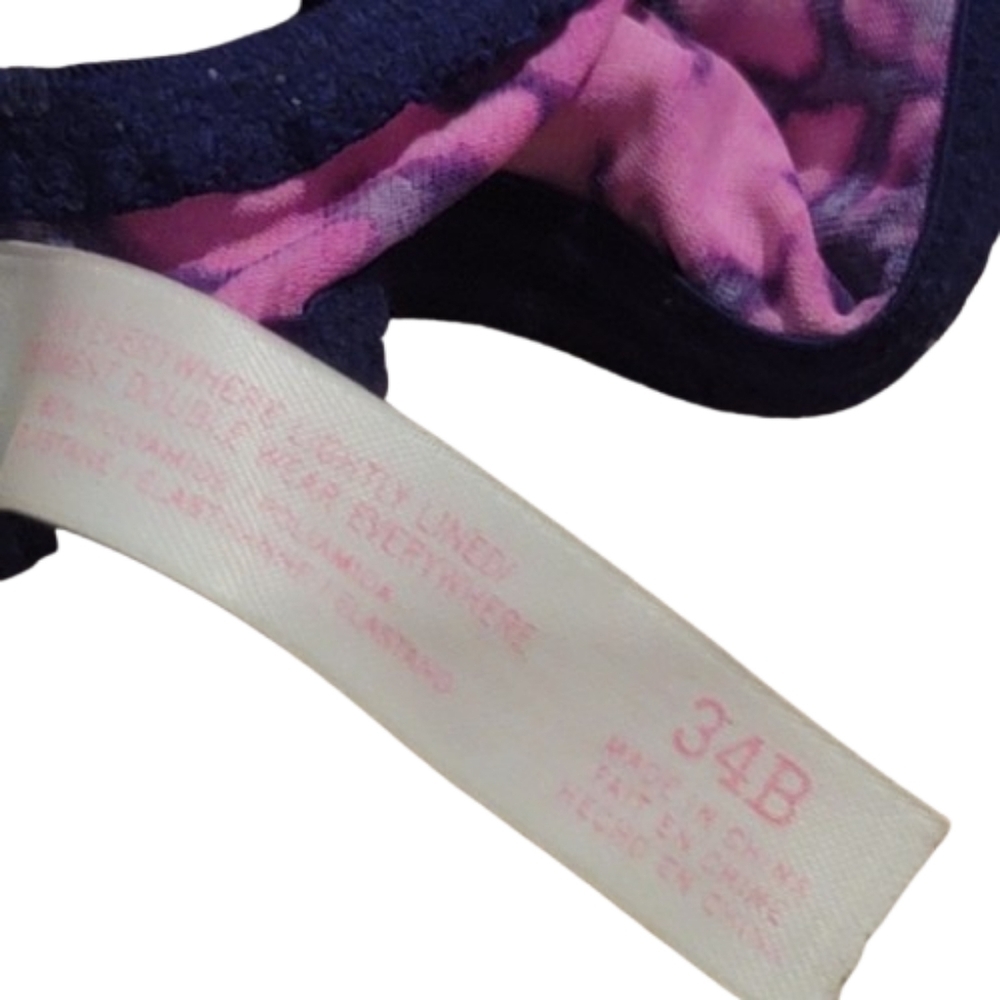 VICTORIA'S SECRET bra FUSHIA Purple Molded Cup lightly lined - Picture 3 of 5